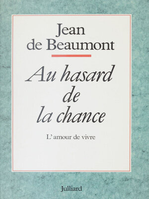 cover image of Au hasard de la chance
